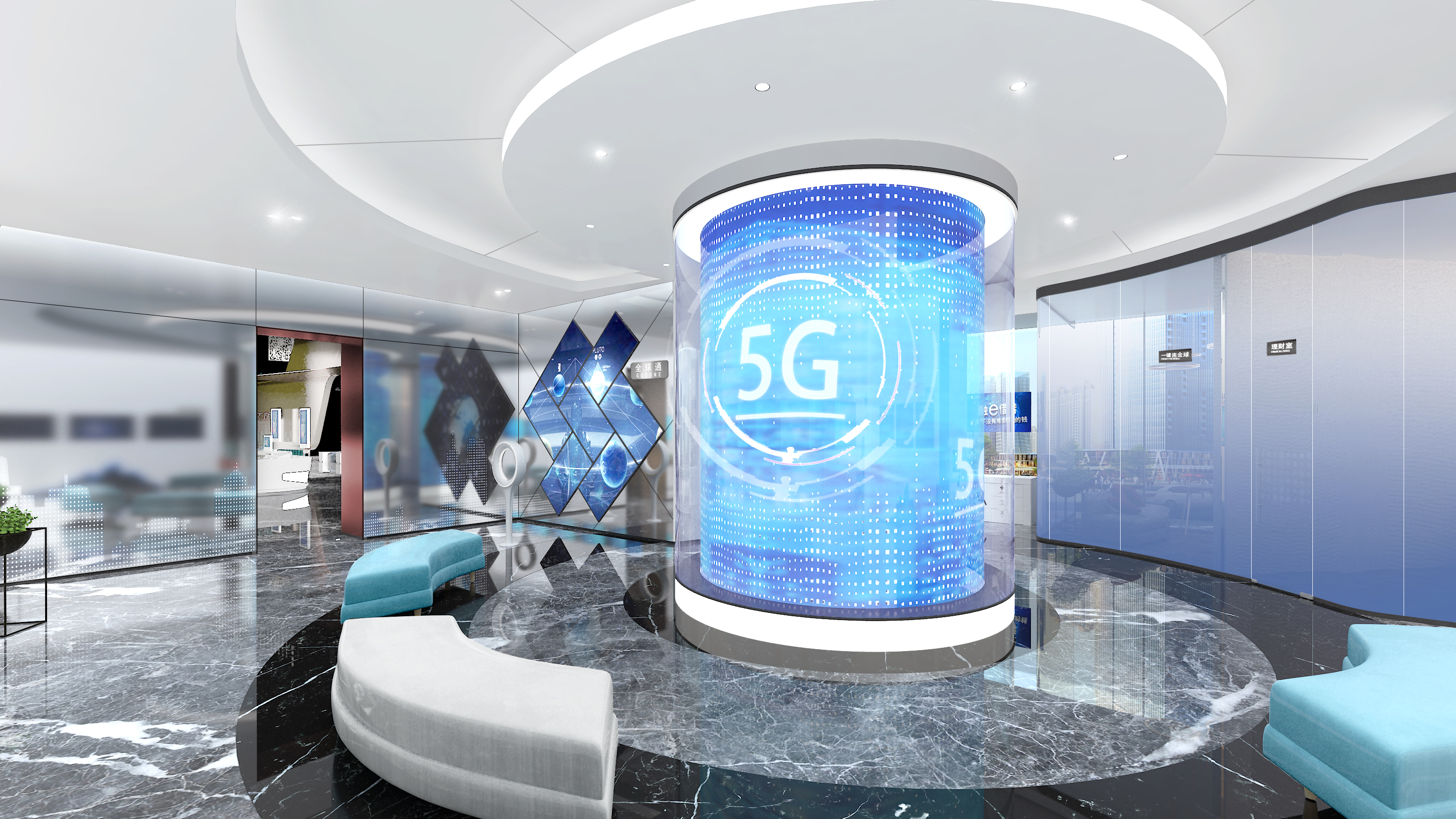 山西工行智能5G網(wǎng)點數(shù)字展廳